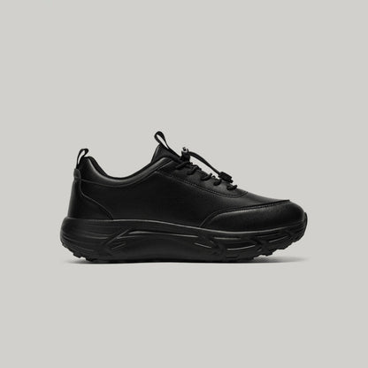 Minimalist Platform Lace-Up Casual Sneakers
