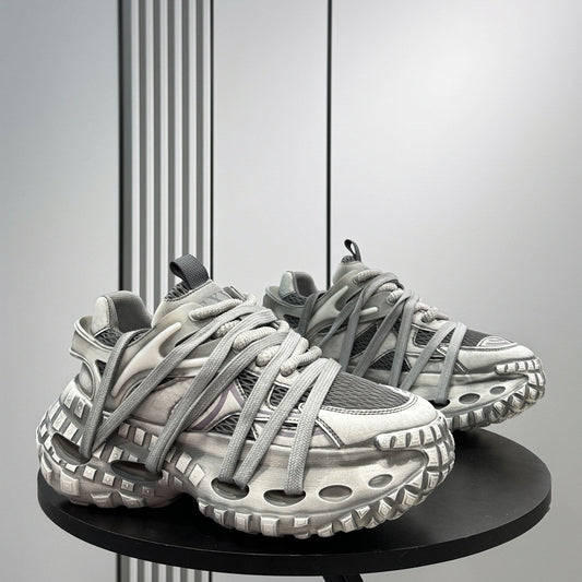 Chunky Platform Height Increase Breathable Sneakers