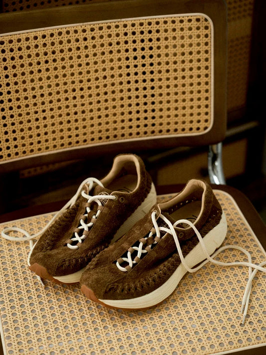 Handwoven Suede Runner Sneakers