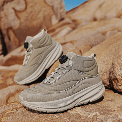 High-Top Panel Platform Sneakers