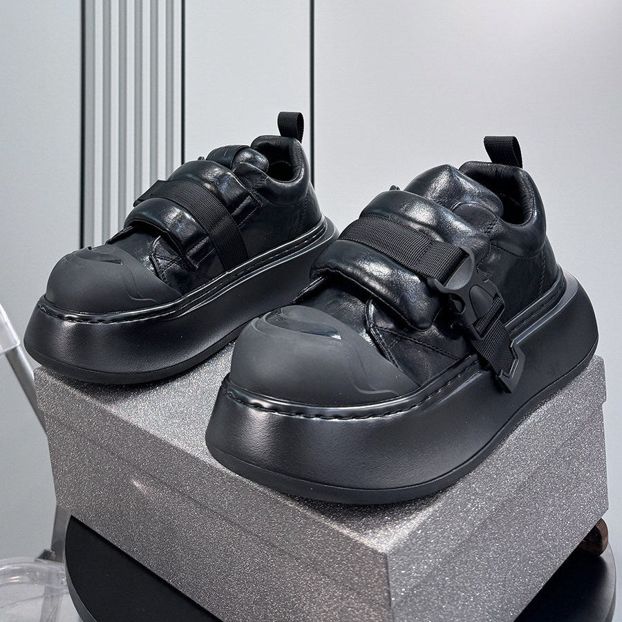 Strap Buckle Platform Thick Sole Sneakers