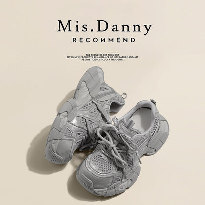 Platform Chunky Sole Lace-Up Sneakers