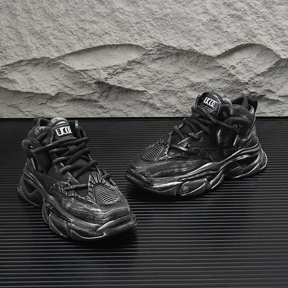 Gradient Sole Height-Increasing Dad Sneakers