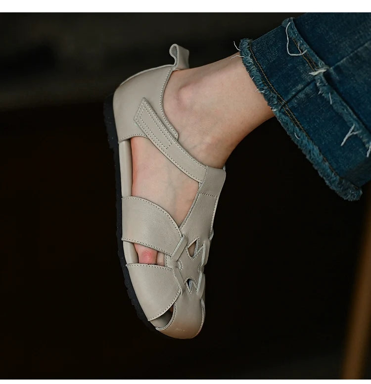 Ivory Petal Cutout Sandals