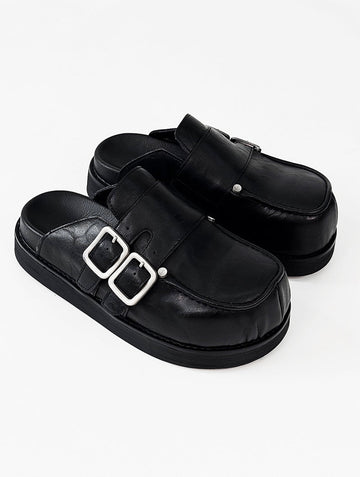Derby Platform Mule Shoes