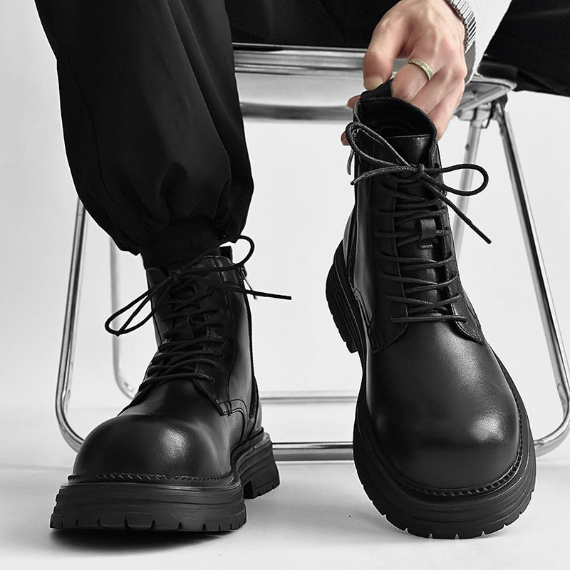 Platform Lace-Up Boots