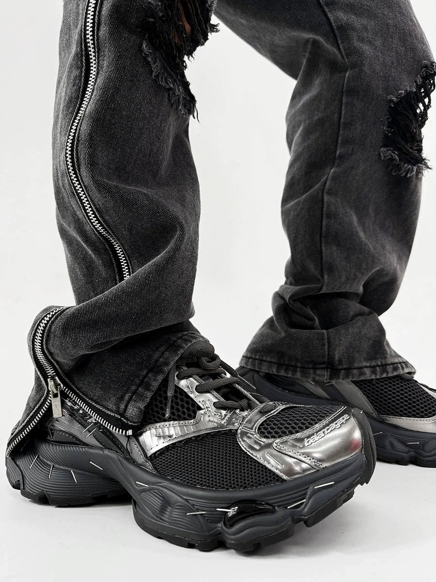 Platform Design Sporty Sneakers WN19111