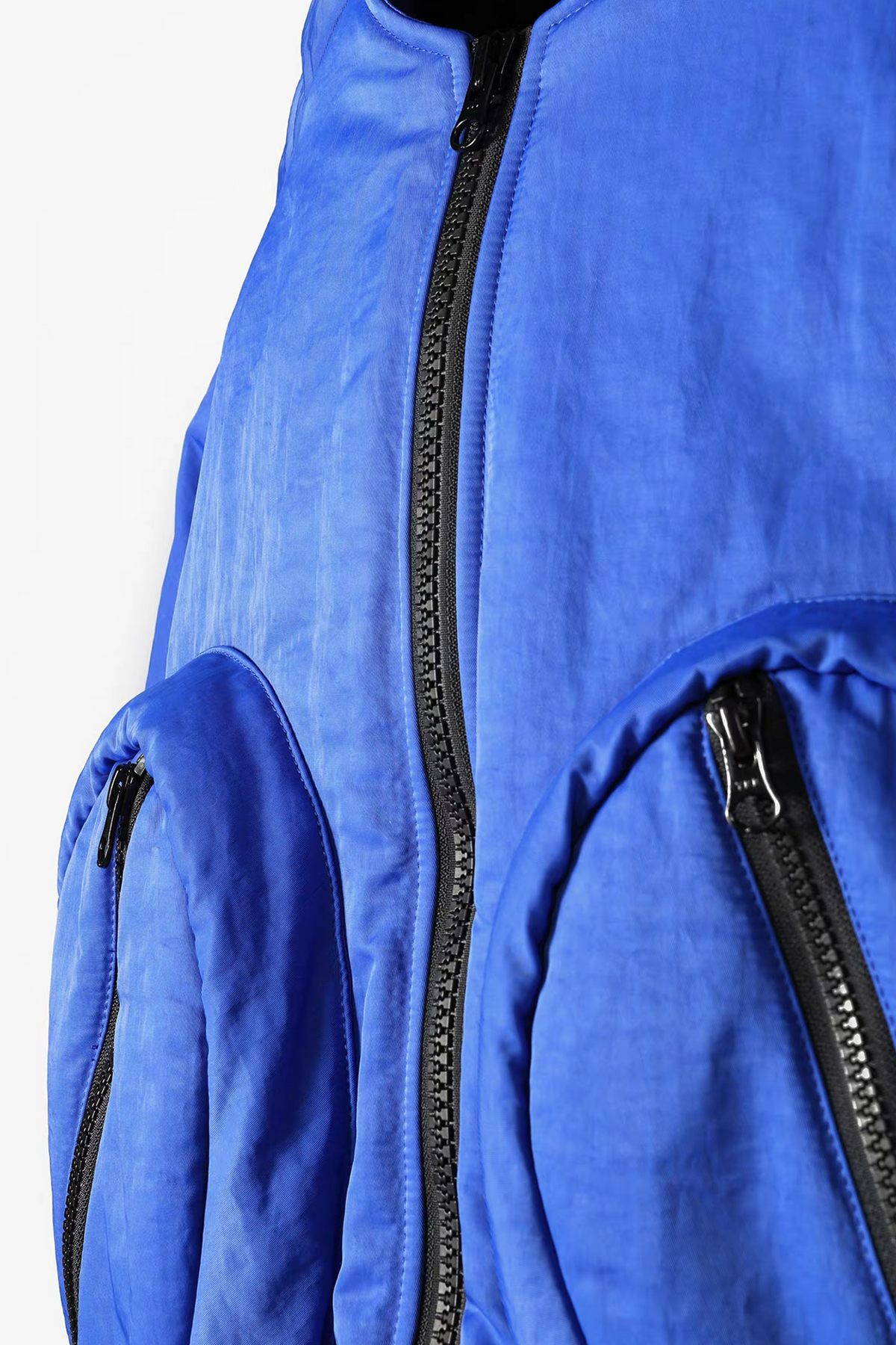 VANGUARDIA Multi-Pocket Hooded Nylon Puffer Jacket