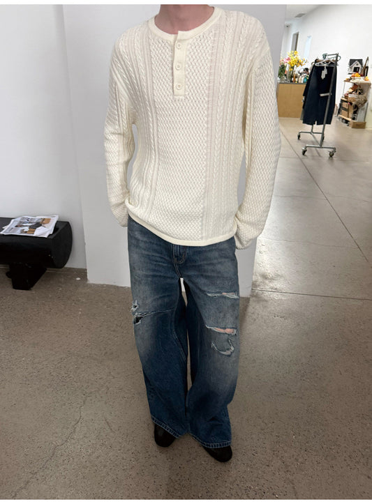 Loose Straight-Fit Denim Pants
