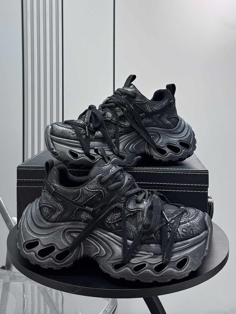 Damage Panel Chunky Sole Sneakers WN24592