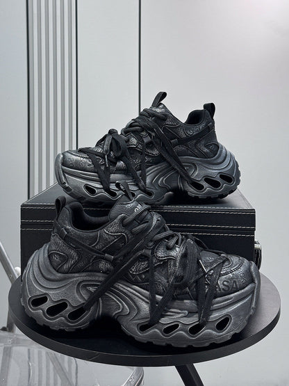 Damage Panel Chunky Sole Sneakers WN24592