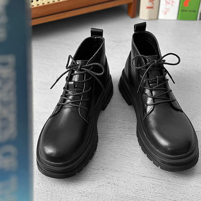 Platform Lace-Up Boots