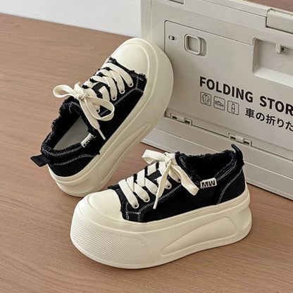 Canvas Platform Sneakers