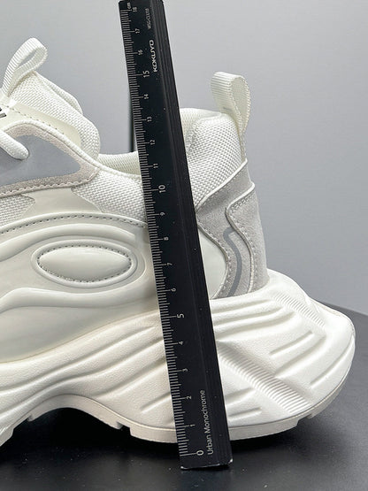 Metallic Panel Chunky Sole Sneakers