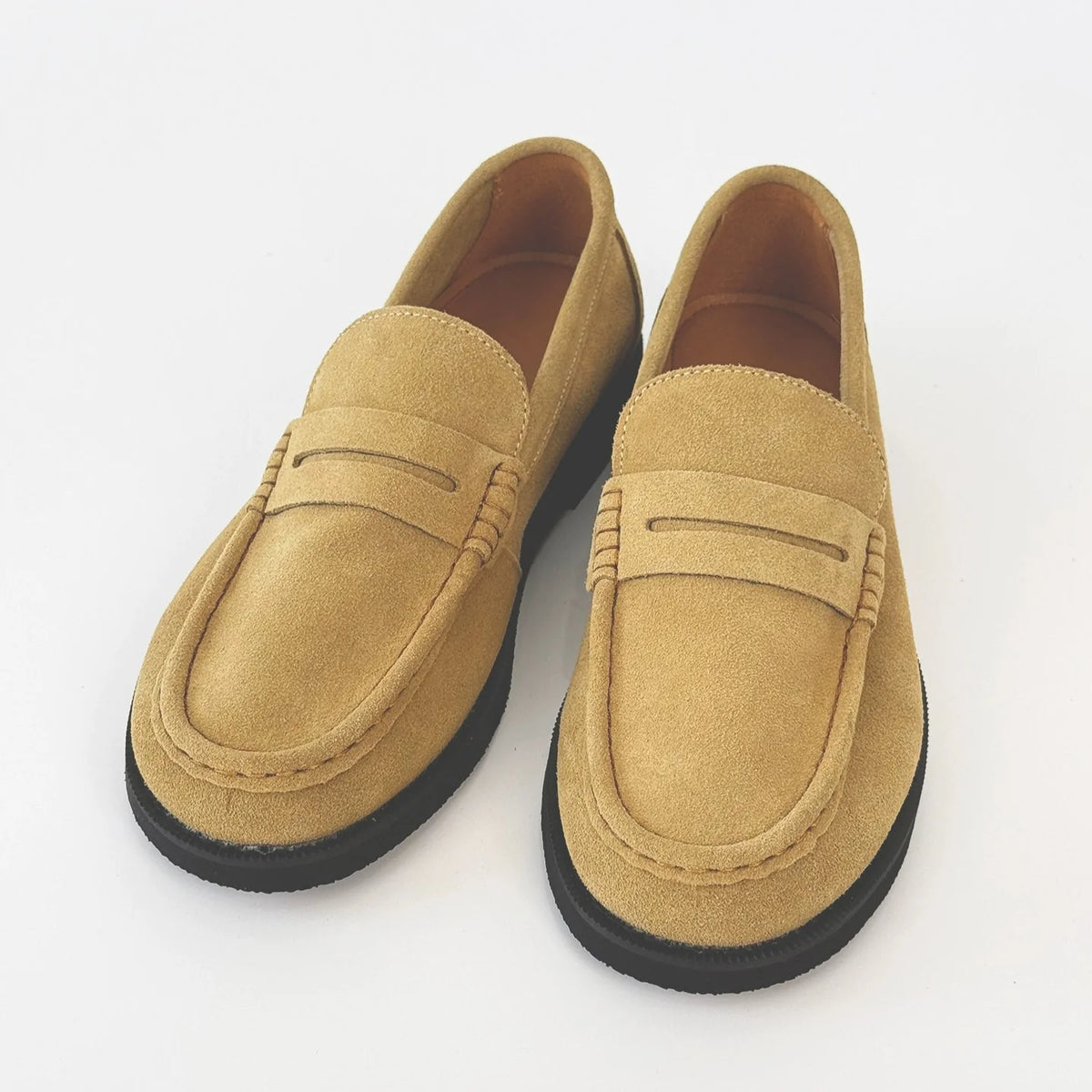Suede Design Slip-On Coin Loffer