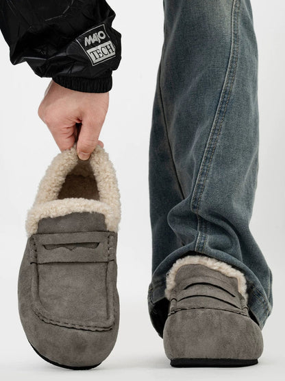 Nordic Hearth Shearling Loafers