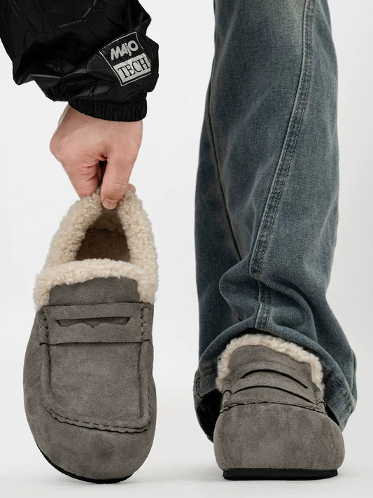 Nordic Hearth Shearling Loafers