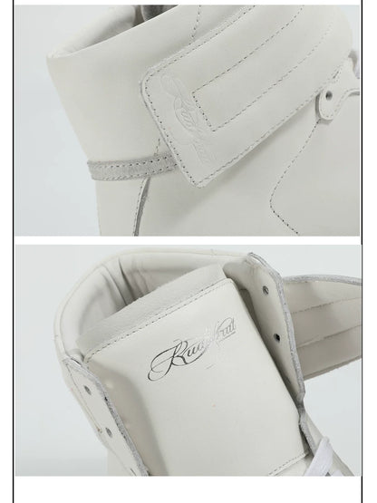 Elevate Rivet Strap Lift High‑Top Sneakers