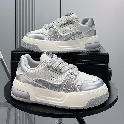 Thick-Sole Height-Increasing Skate Sneakers