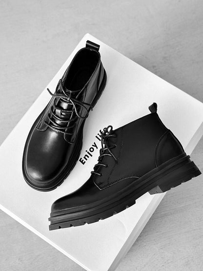 Platform Lace-Up Boots