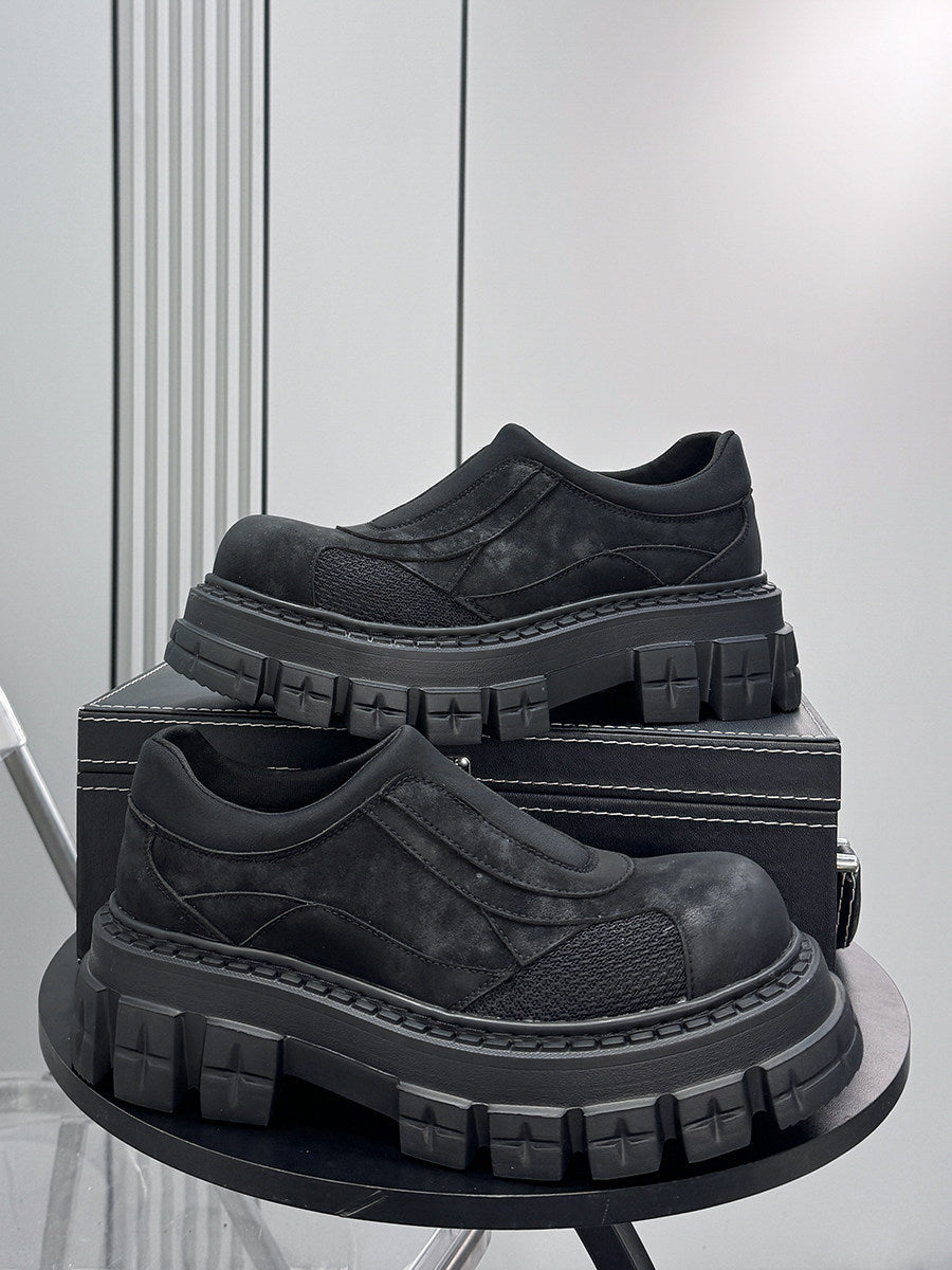 Washed Thick Sole Platform Shoes