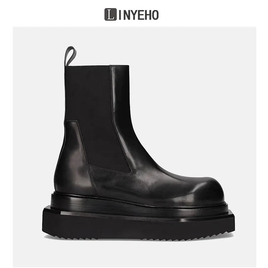 Round-Toe Short Boots