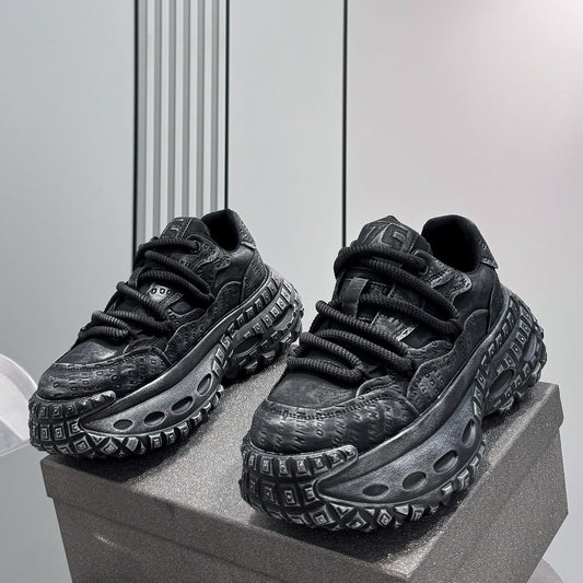 Embroidery Air Sole Chunky Sole Sneakers