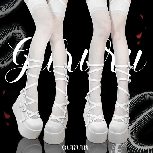 Roman Lace Platform Boots