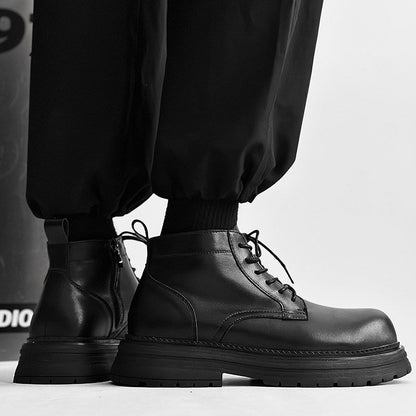 Platform Lace-Up Boots