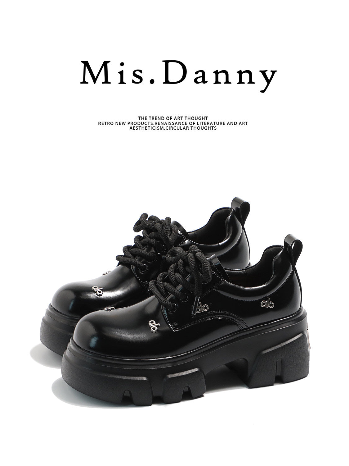 Platform Chunky Sole Lace-Up Shoes