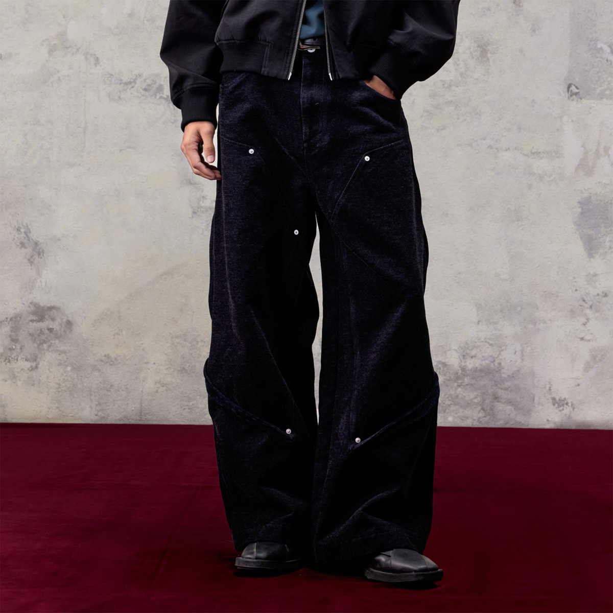 DND4DES Boxing Championship Belt Print Baggy Trousers