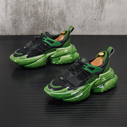 Strap Panel Air Sole Chunky Sole Sneakers