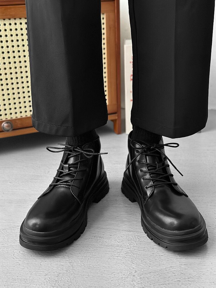 Platform Lace-Up Boots