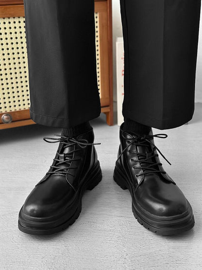 Platform Lace-Up Boots