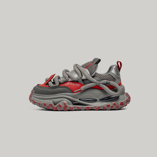 Platform Air-Window Lace-Up Chunky Sneakers