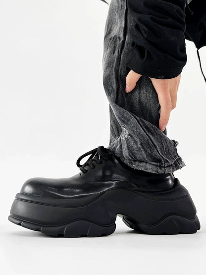 Platform Design PU Leahter Sneakers WN19109