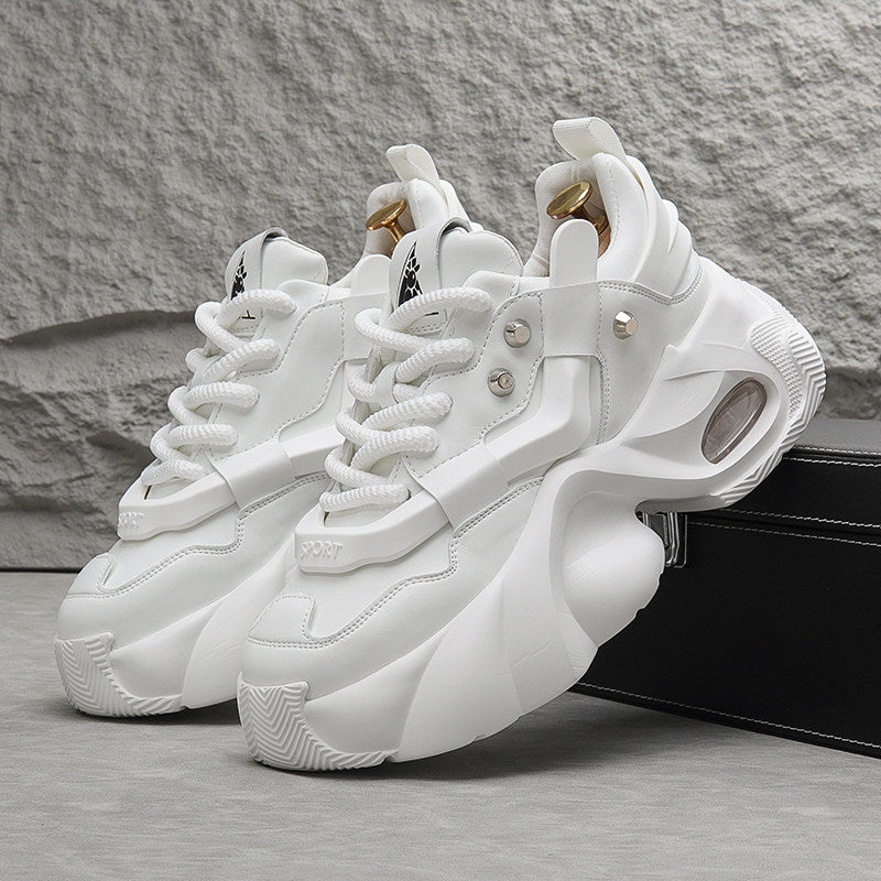 Panel Air Sole Platform Chunky Sole Sneakers