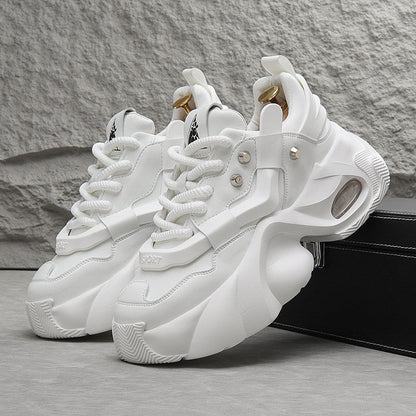 Panel Air Sole Platform Chunky Sole Sneakers