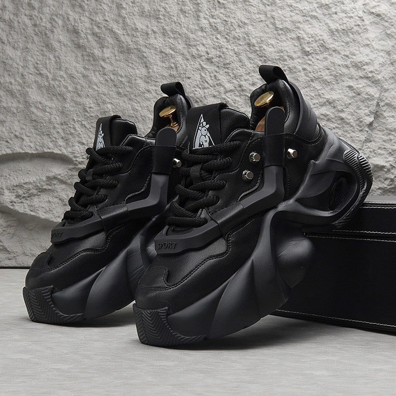 Panel Air Sole Platform Chunky Sole Sneakers