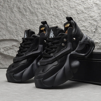 Panel Air Sole Platform Chunky Sole Sneakers