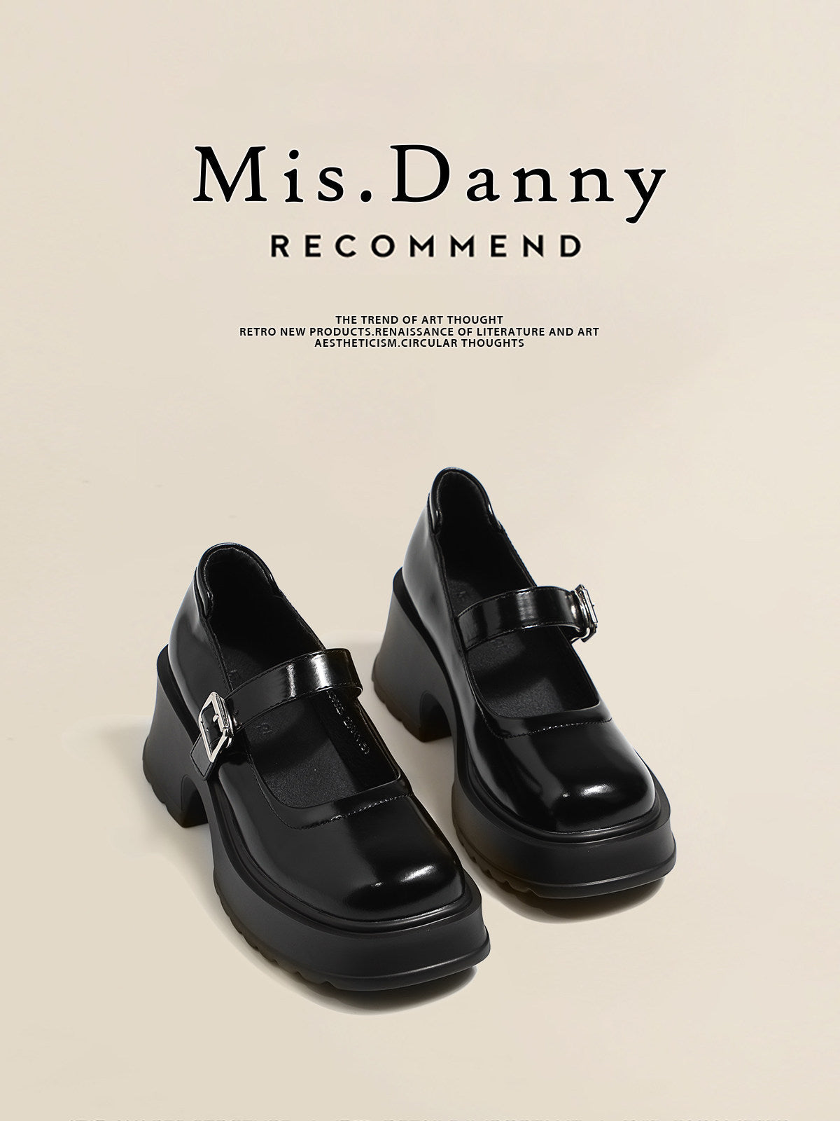 Low-Cut Platform PU Leather Shoes