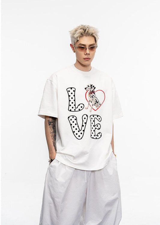 Polka Dot Cotton T-Shirt
