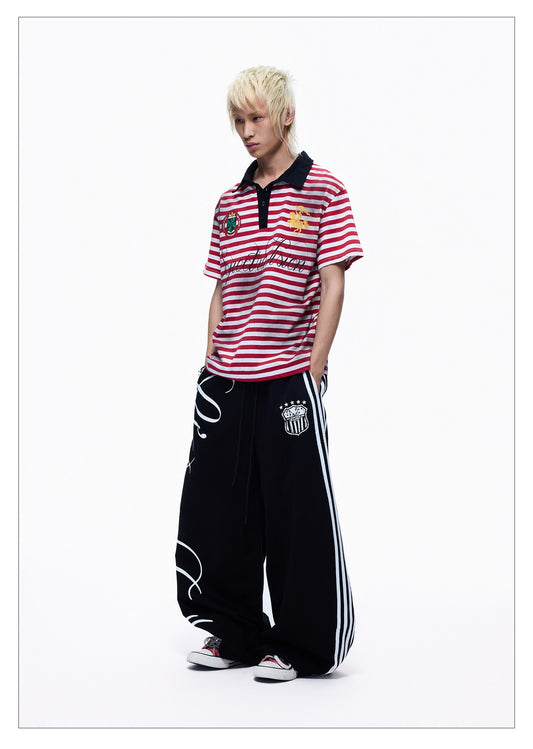 Striped Webbing Sweatpants
