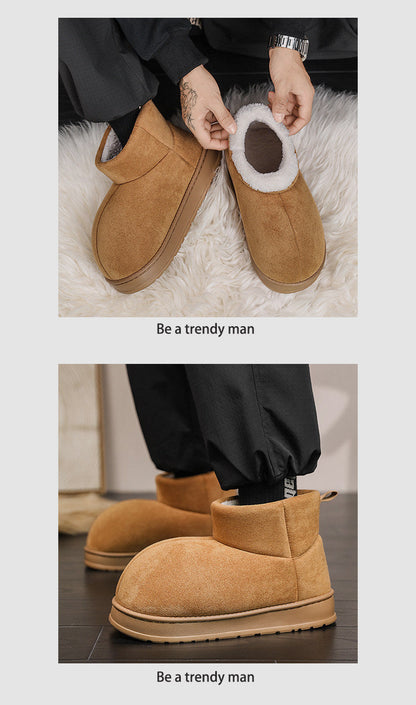 Fake Fur Lined Platform Ankle Boots