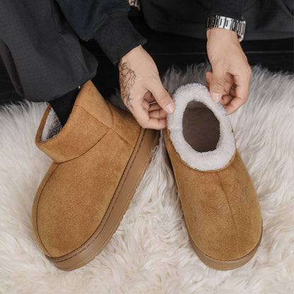 Fake Fur Lined Platform Ankle Boots