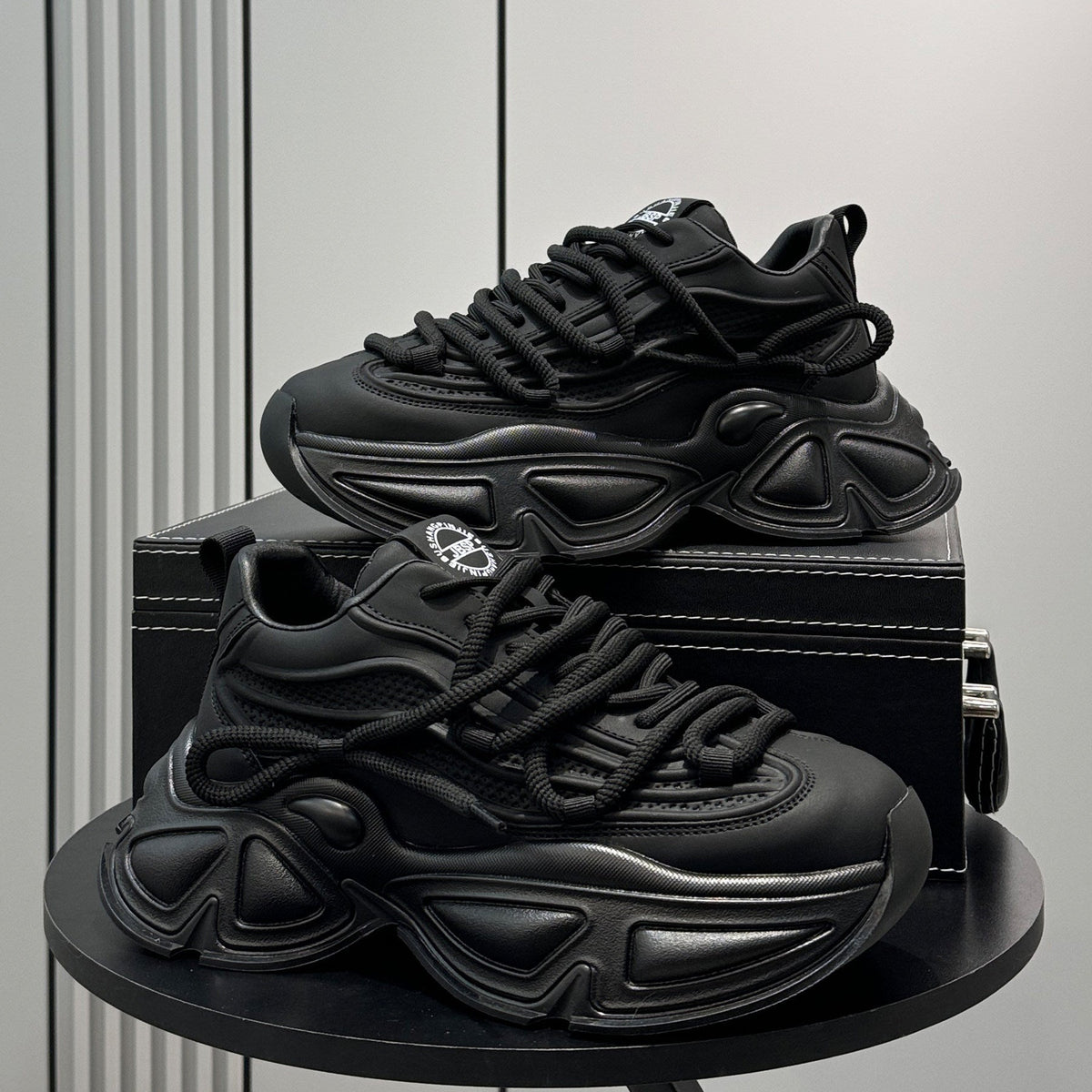 Panel Thick Sole Chunky Sole Sneakers