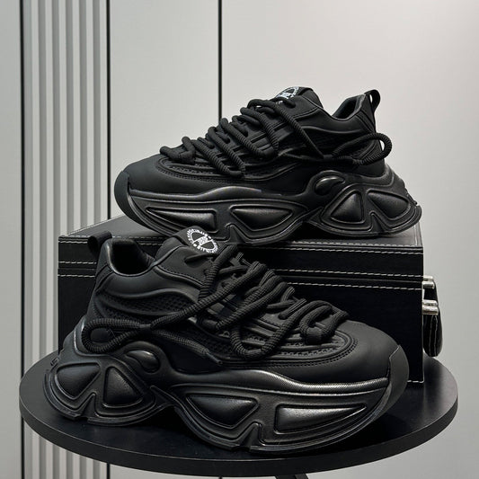 Panel Thick Sole Chunky Sole Sneakers