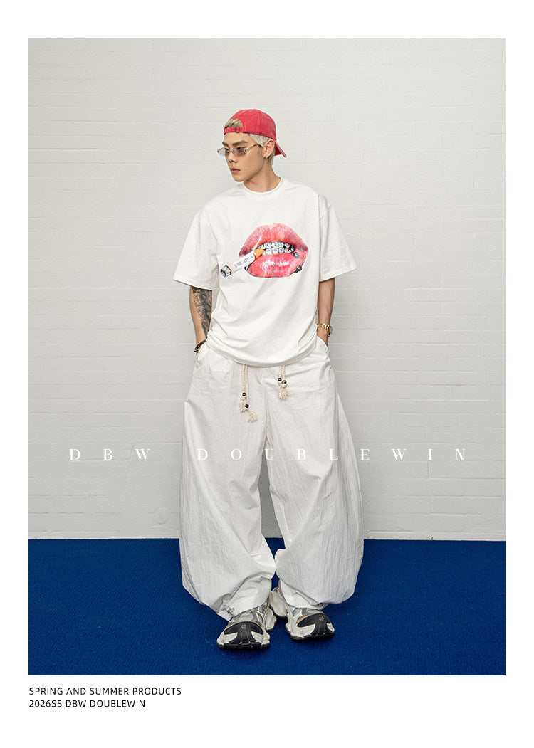 Printed Drop-Shoulder T-Shirt