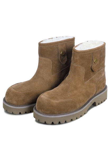 Fleece Suede Snow Boots