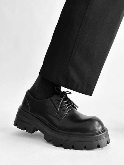 Lace Up Thick Sole Platform Shoes